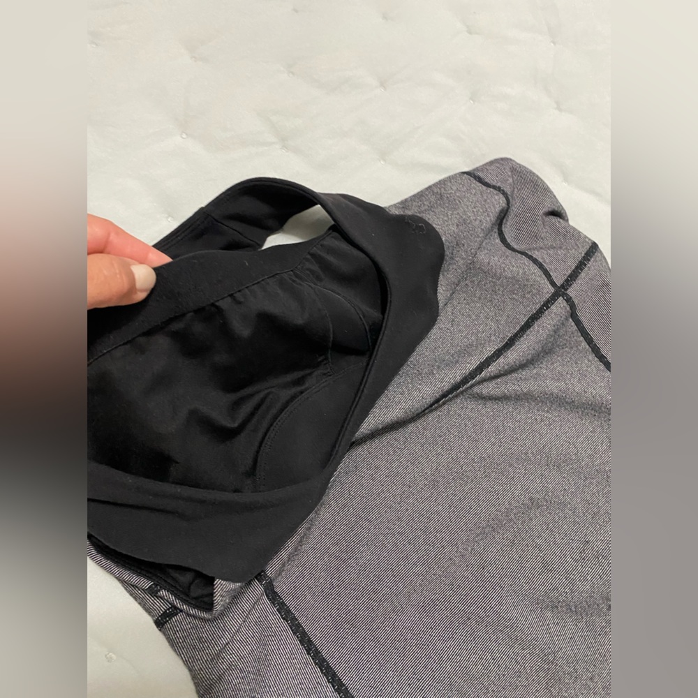 Gray and Black Lululemon athletic tank top - Picture 5 of 9